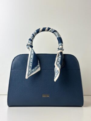 Torebka kuferek z apaszką COVERI COLLECTION granatowa