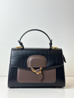 Torebka kuferek z klapką REGINA SCHRECKER czarna