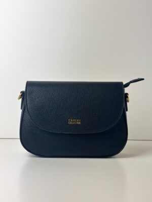 Torebka listonoszka z plecionym uchem COVERI COLLECTION czarna