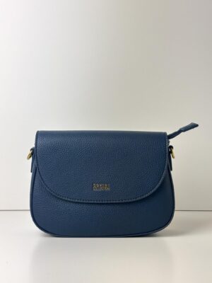 Torebka listonoszka z plecionym uchem COVERI COLLECTION granatowa