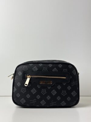 Torebka listonoszka w monogram SWEET YEARS czarna