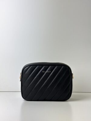 Torebka listonoszka z przeszyciem Maxfly czarna