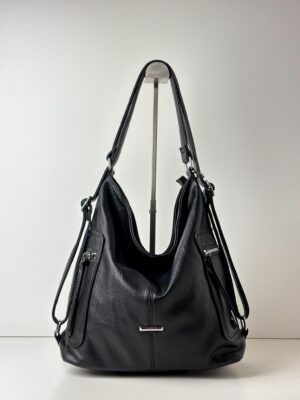 Torebko plecak 2w1 SILVIAROSA czarny