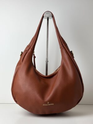 Torebka worek półokrągła na co dzień REGINA SCHRECKER brązowa