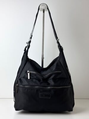 Torebko plecak ortalionowy na co dzień 2w1 YY COVERI czarny