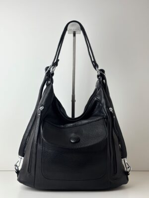 Torebko plecak dwukomorowy 2w1 INT.COMPANY czarny