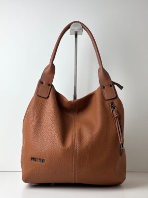 Torebka worek na dwóch uchach SWEET YEARS brązowa