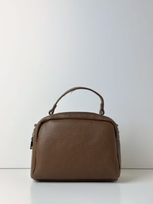 Torebka kuferek z szerokim paskiem HERISSON ziemista