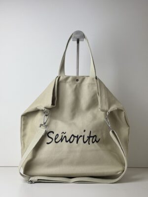 Bawełniana torebka shopper PAOLO BAGS beżowa