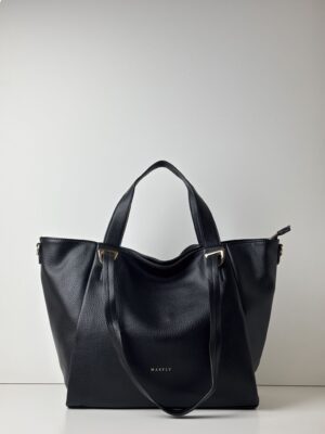 Stylowa i pojemna torebka shopper Maxfly czarna